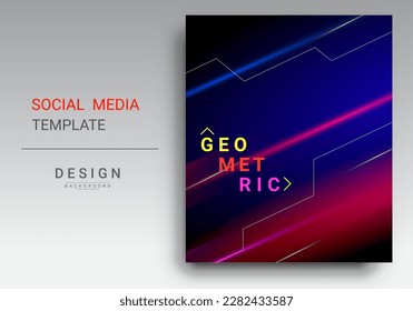Abstract geometric colorful brochure vector illustration design background