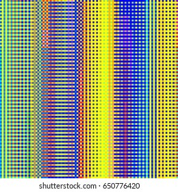 Abstract geometric colorful checkered background. Mosaic tiles of colorful geometric pattern. Stylish check design template for cover, print, banner, card, label. Vector mosaic frame background.