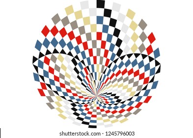 Abstract geometric colorful circle background, modern design texture. Vector creative squares pattern.