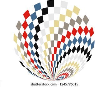 Abstract geometric colorful circle background, modern design texture. Vector creative squares pattern.