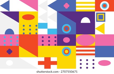 Abstractas fondo geométrico de composición colorida