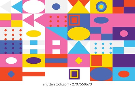 Abstractas fondo geométrico de composición colorida