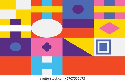 Abstractas fondo geométrico de composición colorida