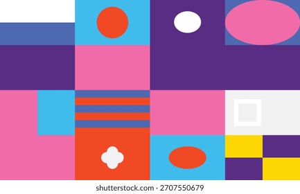 Abstractas fondo geométrico de composición colorida