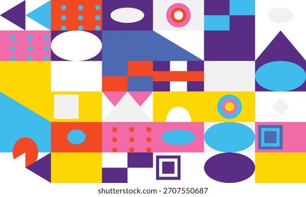 Abstrakte geometrische bunte Zusammensetzung Hintergrund