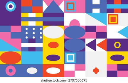 Abstractas fondo geométrico de composición colorida