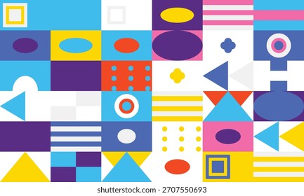 Abstractas fondo geométrico de composición colorida