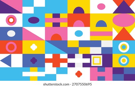 Abstractas fondo geométrico de composición colorida
