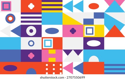 Abstrakte geometrische bunte Zusammensetzung Hintergrund