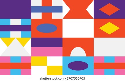 Fundo de composição geométrica colorida abstrata