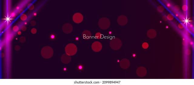 Resumen Banner geométrico colorido dinámico elegante patrón moderno 