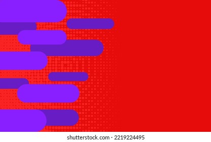 Abstract Geometric Colorful Ellipse Shape, Punchy Colors Vector Background