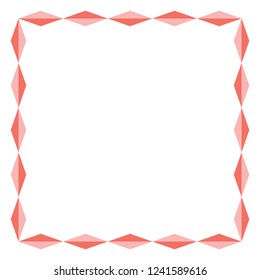 Abstract Geometric Colorful Frame Border Vector Illustration Background