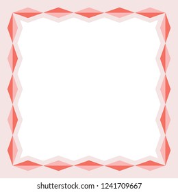 Abstract Geometric Colorful Frame Border Vector Illustration Background