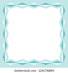 Abstract Geometric Colorful Frame Border Vector Illustration Background