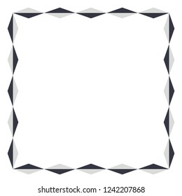 Abstract Geometric Colorful Frame Border Vector Illustration Background
