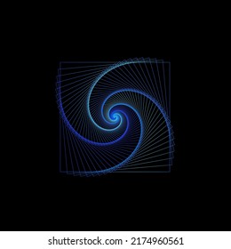Abstract geometric colorful gradient symbolic icon pattern vector