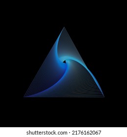 Abstract geometric colorful gradient symbolic icon pattern vector