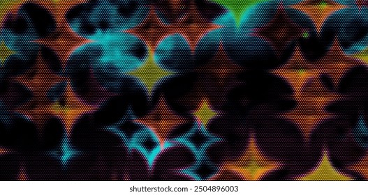 Abstract geometric colorful graphic design print honeycomb pattern. Vector illustration.