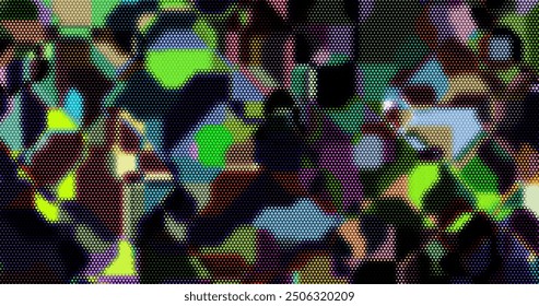 Abstract geometric colorful graphic design print honeycomb pattern. Vector illustration.