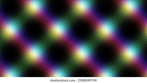 Abstract geometric colorful graphic design print honeycomb pattern. Vector illustration.