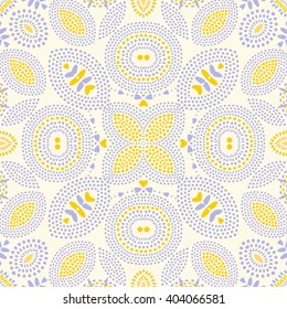 Abstract geometric colorful hand drawn pattern. Vector seamless wallpaper.