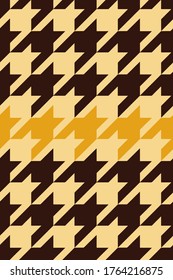 Abstract Geometric Colorful Hounds Tooth Seamless Vector Pattern Isolated Background