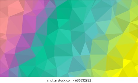 Abstract Geometric Colorful Low Poly Background. Creative Design