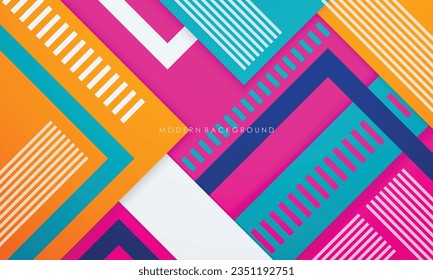 Abstract geometric colorful modern background