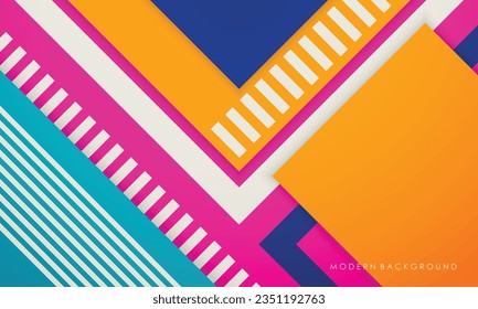 Abstract geometric colorful modern background