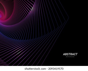 Abstract geometric colorful modern flowing wavy lines pattern background