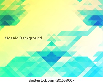 Abstract geometric colorful mosaic modern elegant background vector
