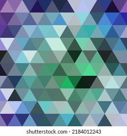 Abstract geometric colorful mosaic seamless pattern from triangles. Vector illustration.