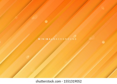 Abstract geometric colorful orange gradient stripes background