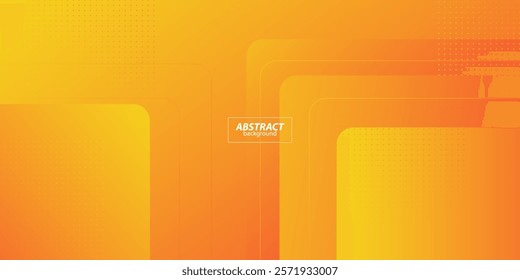 Abstract geometric colorful orange square pattern background with simple overlapping shapes and lines. Colorful trendy 3D design. Cool and modern with paper cut concept. Vector Eps10