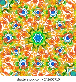 Abstract geometric colorful ornamental pattern. Vector EPS10.
