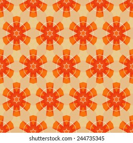 Abstract geometric colorful ornamental pattern. Vector EPS10.