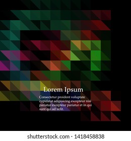 Abstract geometric colorful pattern for background. Decorative backdrop can be used for wallpaper, pattern fills, web page background, surface textures
