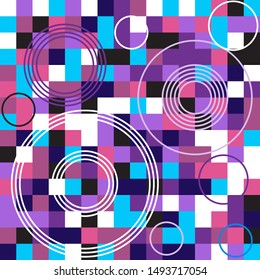 Abstract geometric colorful pattern for background. Decorative backdrop can be used for wallpaper, pattern fills, web page background, surface textures.