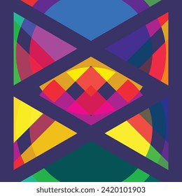 abstract geometric colorful pattern background