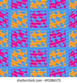 Abstract geometric colorful pattern for background. Decorative backdrop can be used for wallpaper, surface textures.