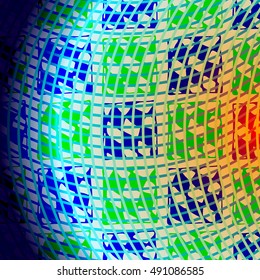 Abstract geometric colorful pattern for background. Decorative backdrop can be used for wallpaper, surface textures.