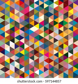 Abstract geometric colorful pattern for background. Decorative backdrop can be used for wallpaper, pattern fills, web page background, surface textures.
