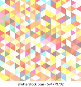 Abstract geometric colorful pattern for background. Decorative backdrop can be used for wallpaper, pattern fills, web page background, surface textures.