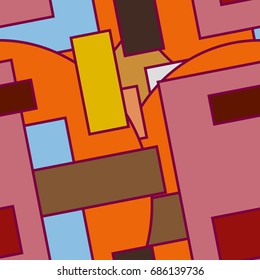 Abstract geometric colorful pattern for background. Decorative backdrop can be used for wallpaper, pattern fills, web page background, surface textures.