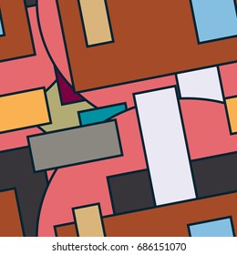 Abstract geometric colorful pattern for background. Decorative backdrop can be used for wallpaper, pattern fills, web page background, surface textures.