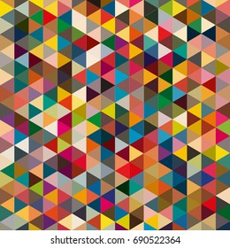 Abstract geometric colorful pattern for background. Decorative backdrop can be used for wallpaper, pattern fills, web page background, surface textures.