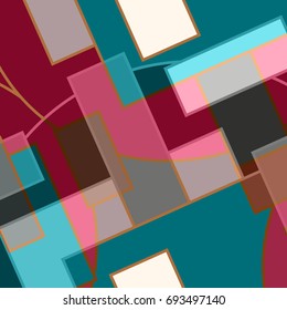 Abstract geometric colorful pattern for background. Decorative backdrop can be used for wallpaper, pattern fills, web page background, surface textures.