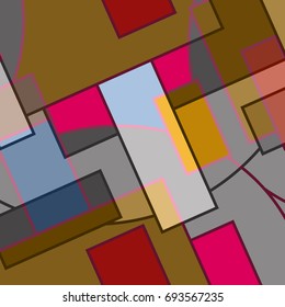 Abstract geometric colorful pattern for background. Decorative backdrop can be used for wallpaper, pattern fills, web page background, surface textures.