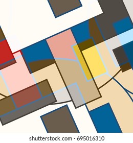 Abstract geometric colorful pattern for background. Decorative backdrop can be used for wallpaper, pattern fills, web page background, surface textures.